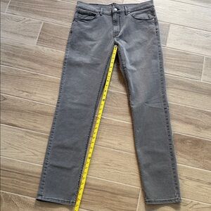 Men's Slim Straight Gray Jeans